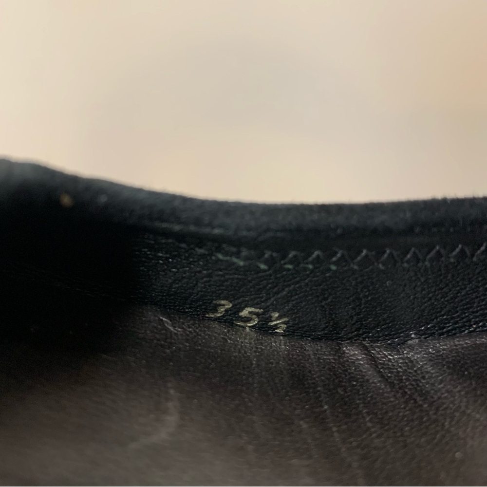 PRADA Black Suede Kitten Heels Size 35.5 US 5.5 - Picture 6 of 6